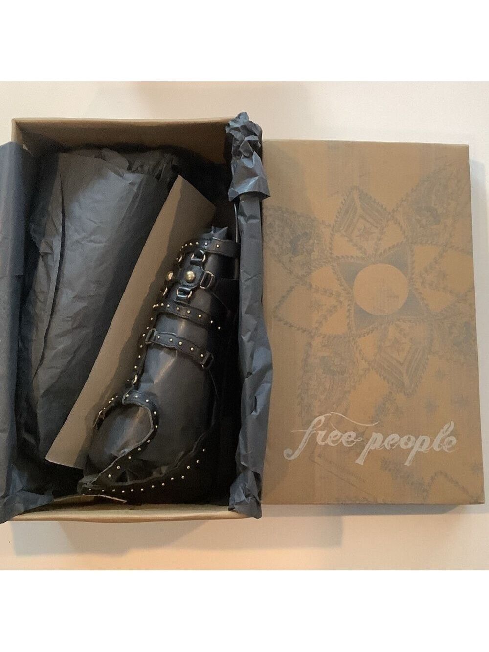 Free People Jade Leather Gladiator Sandals 7.5 New In Box - Picture 5 of 7